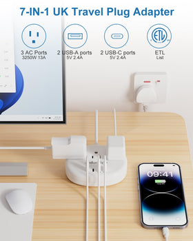 Kakahigh UK adapter showcases smart charging technology detects connected devices