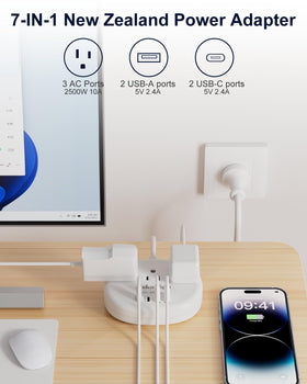 Kakahigh usb-c-travel-adapter-24w supports two USB-C ports for fast, convenient charging