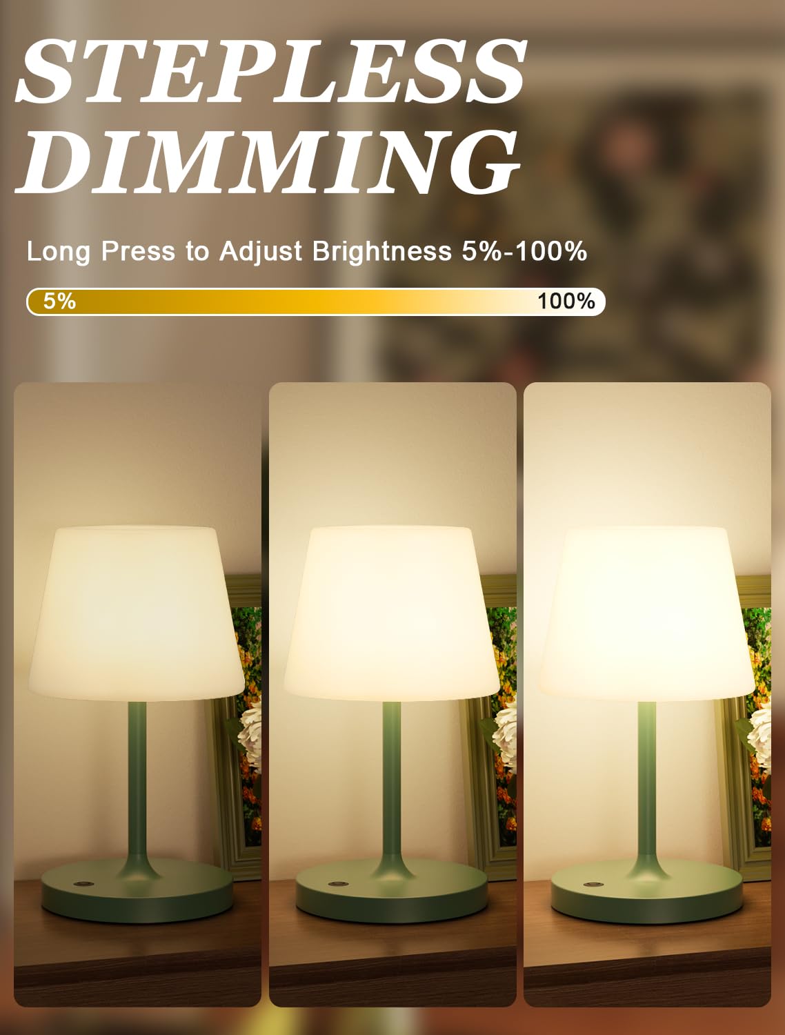 Kakanuo 4000mAh battery powered lamp offering long lasting light during outages.