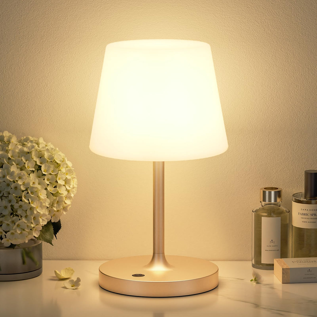 Kakanuo Champagne Gold Shower Lamp waterproof and portable for bathroom use