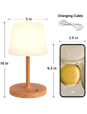 Kakanuo cordless shower lamp powered by a 4000mAh battery for long-lasting light.