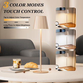 Kakanuo lamp demonstrating 3-color dimming for warm, natural, and daylight moods.