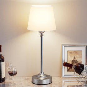 Kakanuo cordless table lamp base touch control for easy power and brightness adjustment.