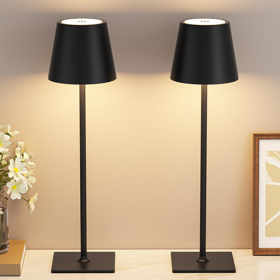 Kakanuo cordless table lamp base ensures stable placement on any surface