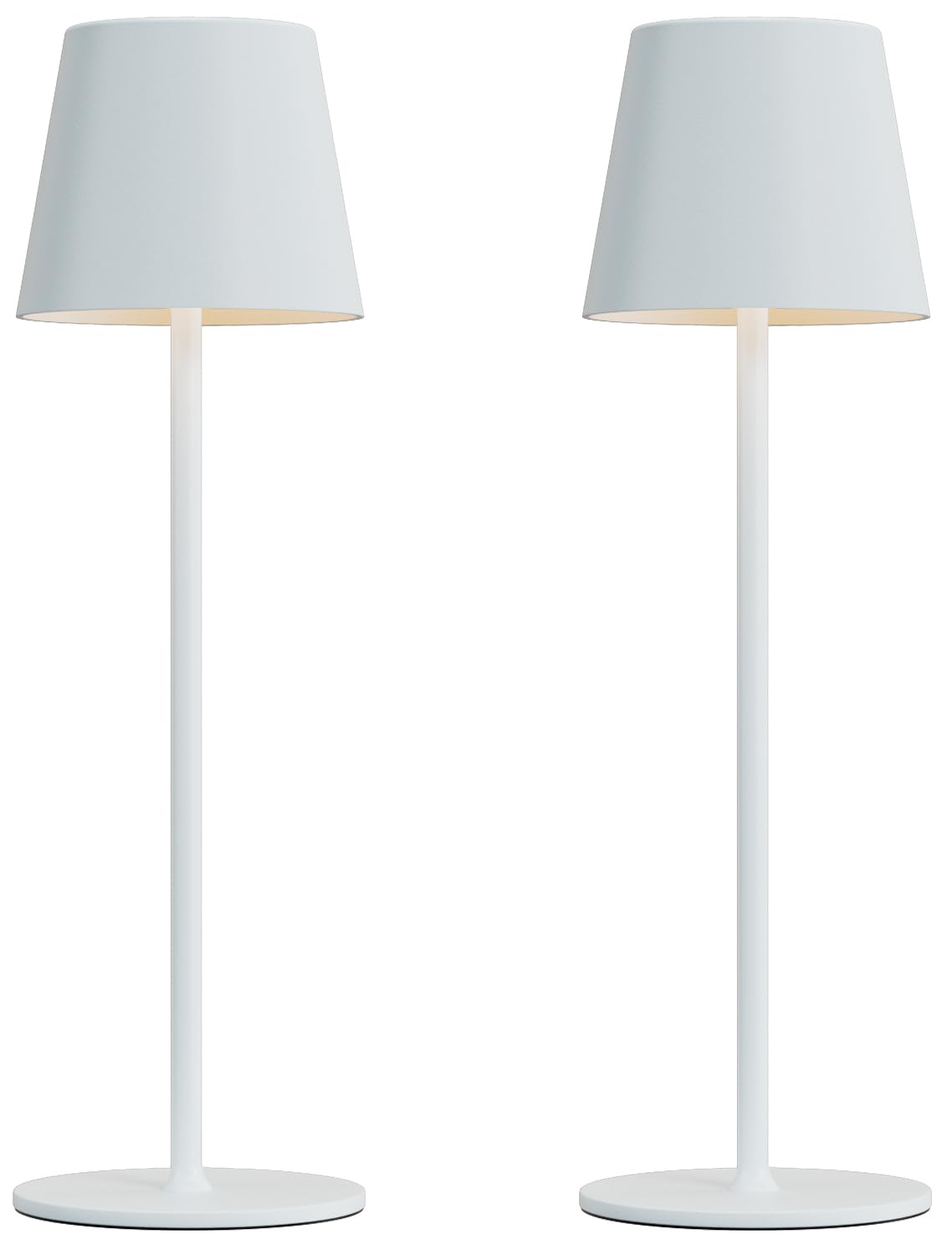Kakanuo cordless table lamp pack in rechargeable white for flexible setup