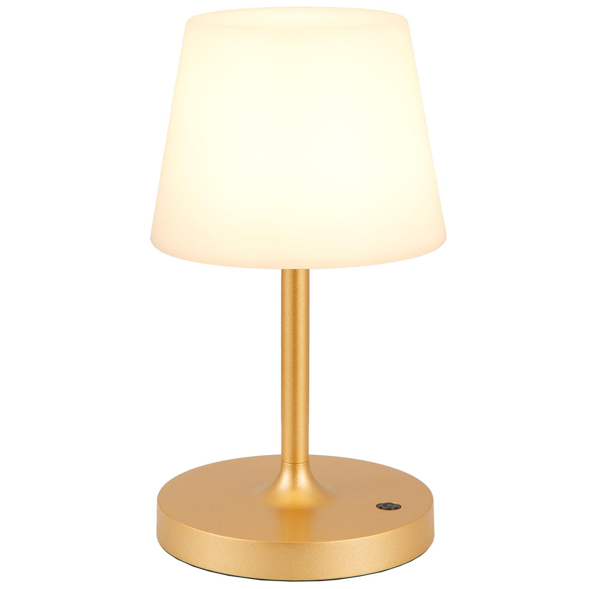Kakanuo Gold cordless shower lamp packaged as a travel-friendly gift.
