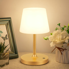 Kakanuo Gold cordless shower lamp waterproof with IP54 protection for humid spaces.