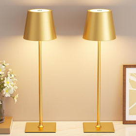 Kakanuo Gold cordless lamp base providing stable indoor lighting