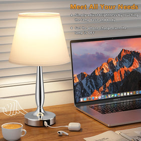 Kakanuo lamp on nightstand delivering soft, eye-friendly illumination