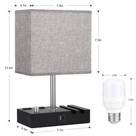 Kakanuo bedside lamp complements modern interiors with practical décor.