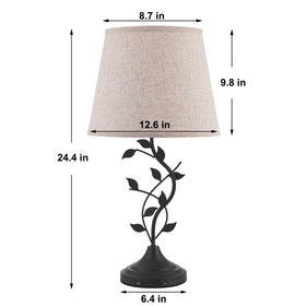 Kakanuo tall bedside lamp fits end tables with elegant presence.