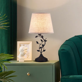 Kakanuo table lamp USB ports keep devices charged on demand.