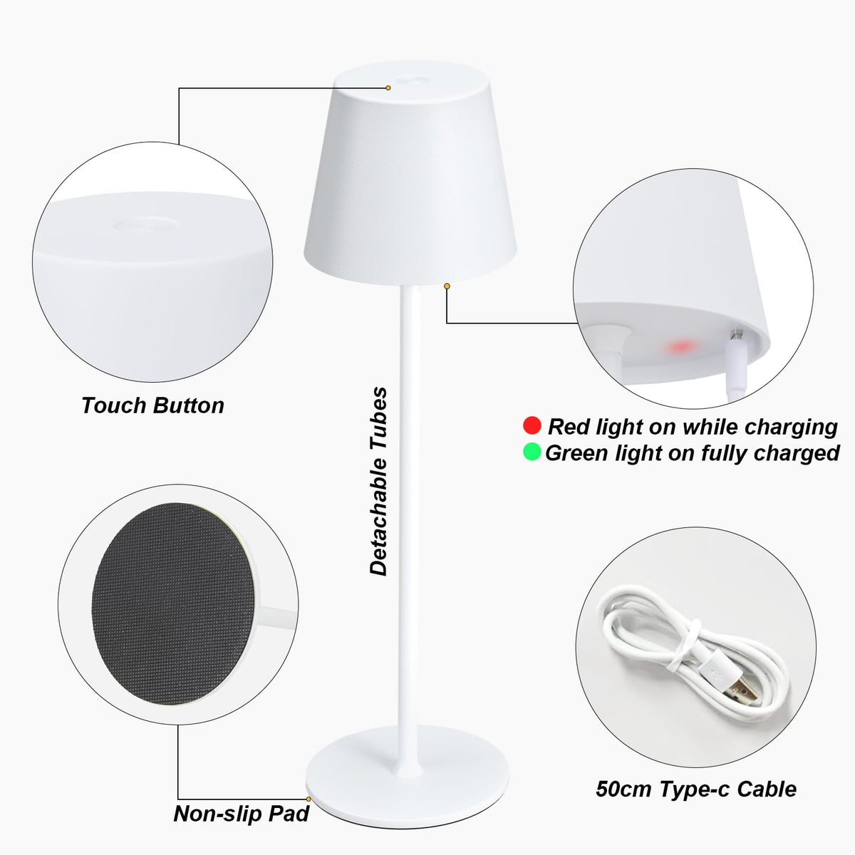 Kakanuo lamp with two-height adjustable stand for versatile placement