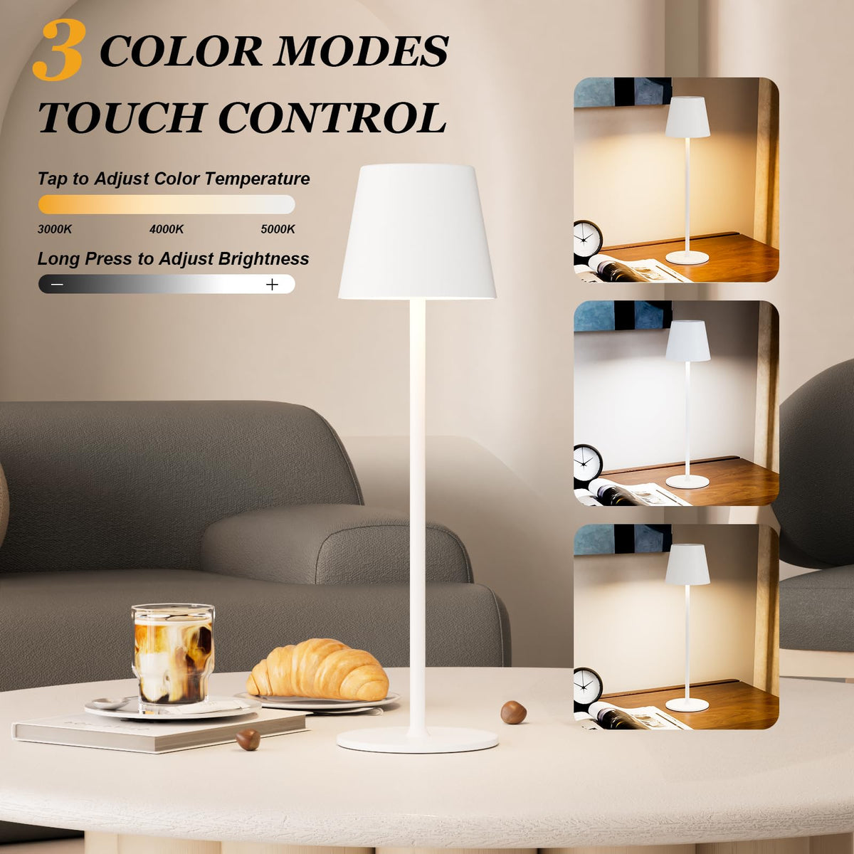 Kakanuo lamp USB-C charging port for quick, convenient top-ups