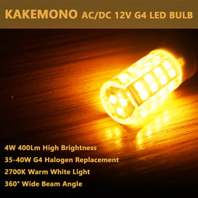 Ceramic heat-dissipation design in KAKEMONO G4 LED bulb for longevity