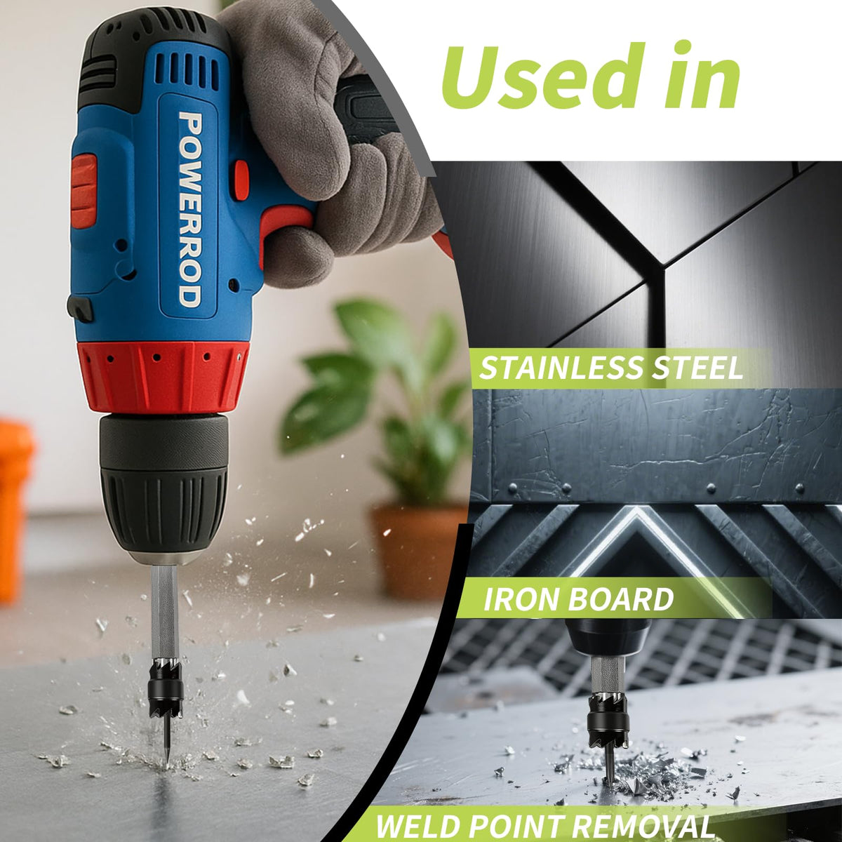 KAKILFOB cutter used in automotive repair for body panel work