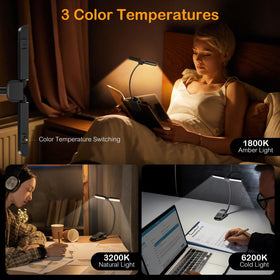KaKinCa 3-color temperature modes let you switch from warm to cool light.