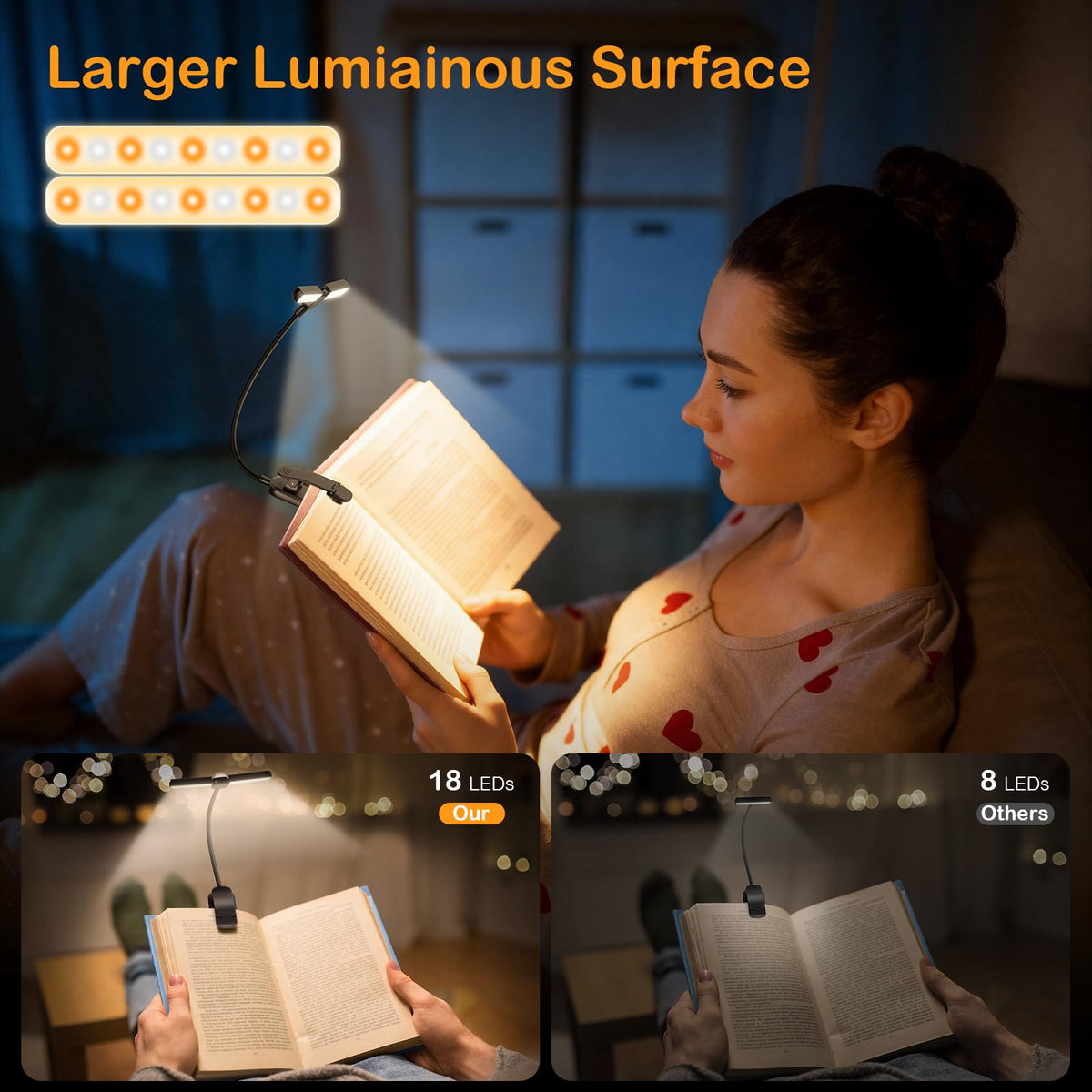 KaKinCa 360-degree flexible gooseneck folds to any angle.