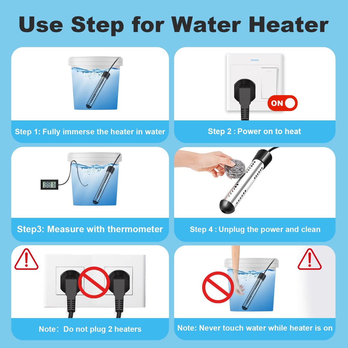 KaKinCa fast-heating 5-gallon water heating in minutes