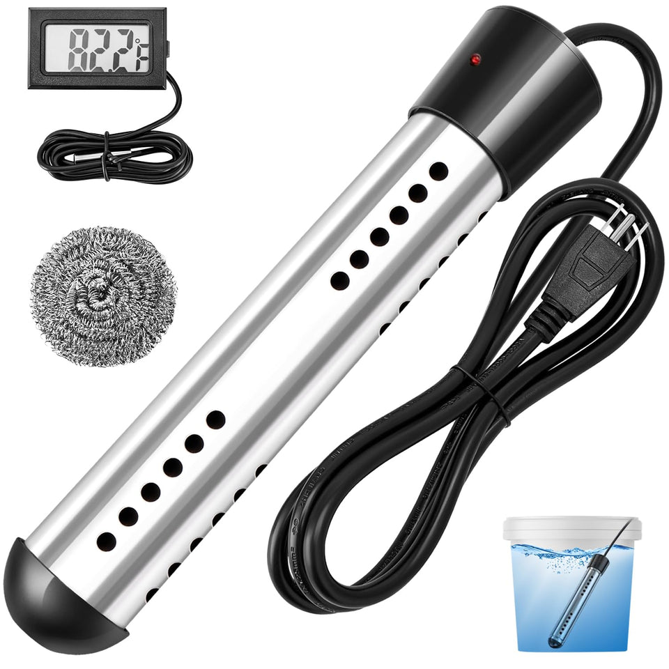 KaKinCa immersion water heater 2000W in use for rapid hot water