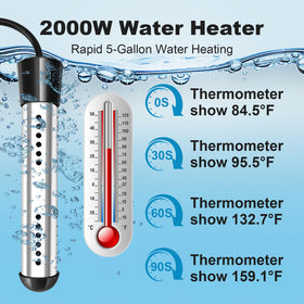 KaKinCa LCD thermometer display monitors water temperature precisely