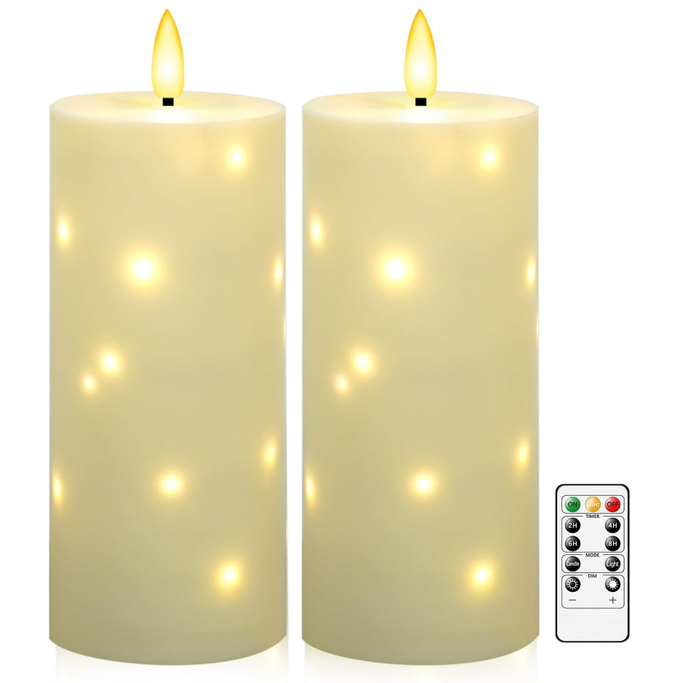Kakoya 10x4 outdoor flameless candle with IP65 weatherproofing for all-weather lighting.