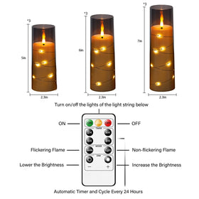 Kakoya 9-piece candle set creates layered lighting for intimate dinners and events.