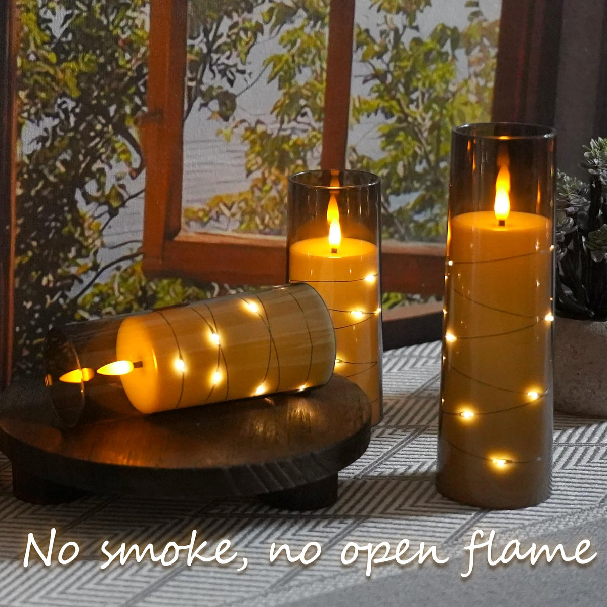 Kakoya acrylic-shell candles provide safe, flame-free ambiance suitable for homes with kids.