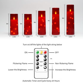 Kakoya candles powered by 2 AA batteries for easy replacement.