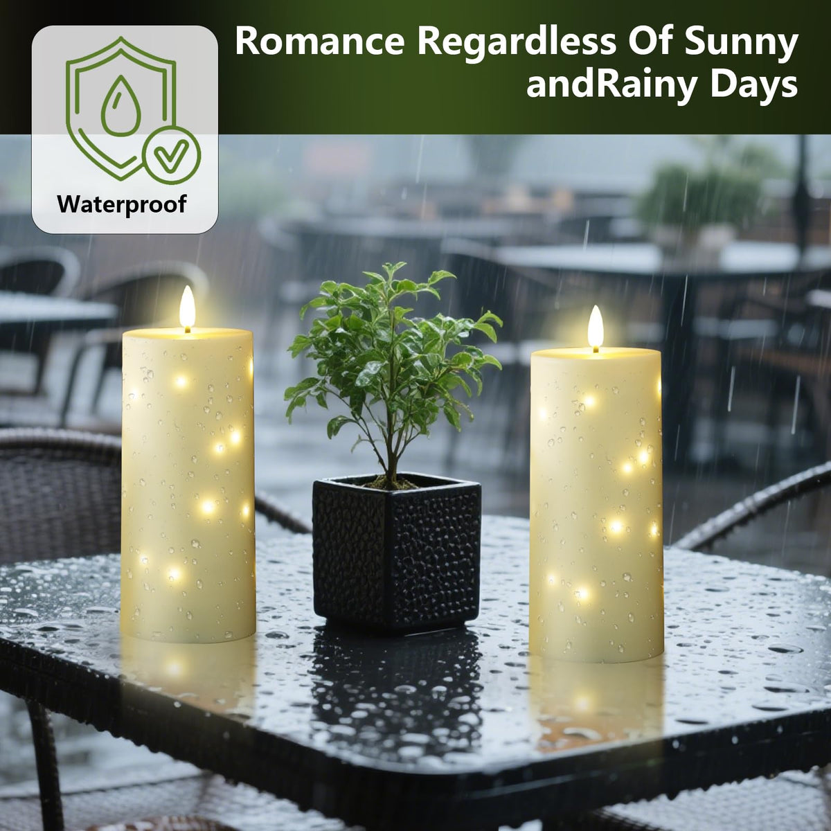 Kakoya battery-operated candles deliver safe, cordless lighting without wires.