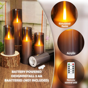 Kakoya battery-operated candles set ready for quick setup
