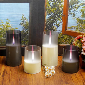 Kakoya flameless candles remote control for easy timer setup.
