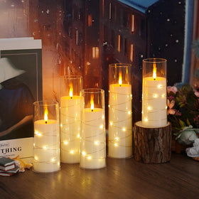 Kakoya wedding centerpiece candles showcase romance with safe, elegant glow.