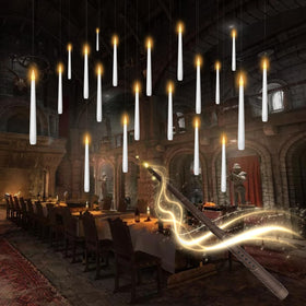 Kakoya flameless floating candles with wand set for magical Halloween ambiance