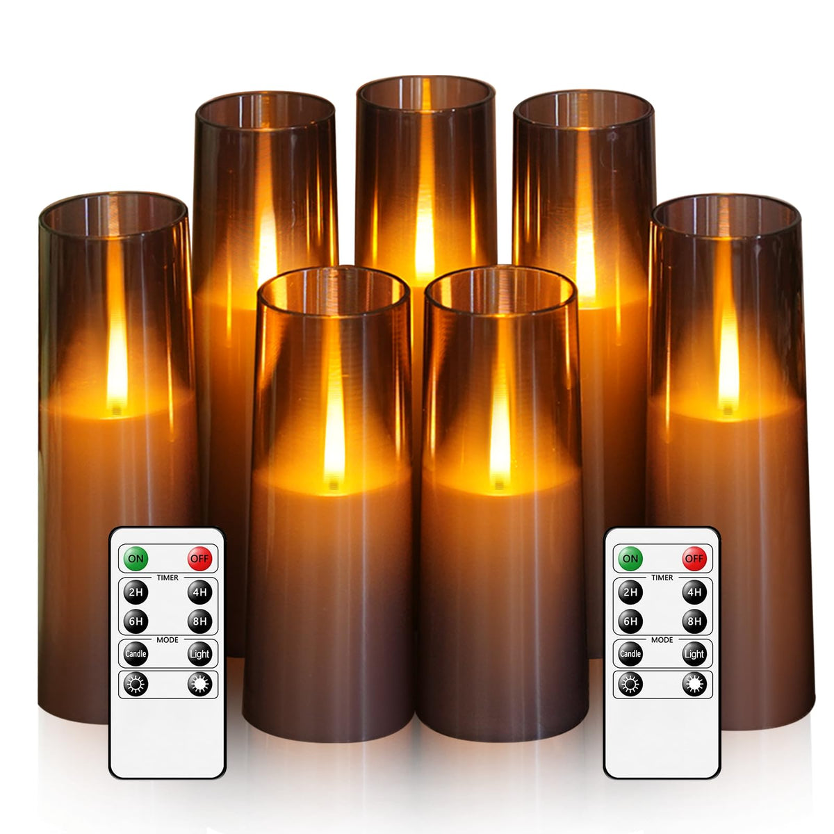 Kakoya flameless candles with a realistic flame for safe ambient lighting