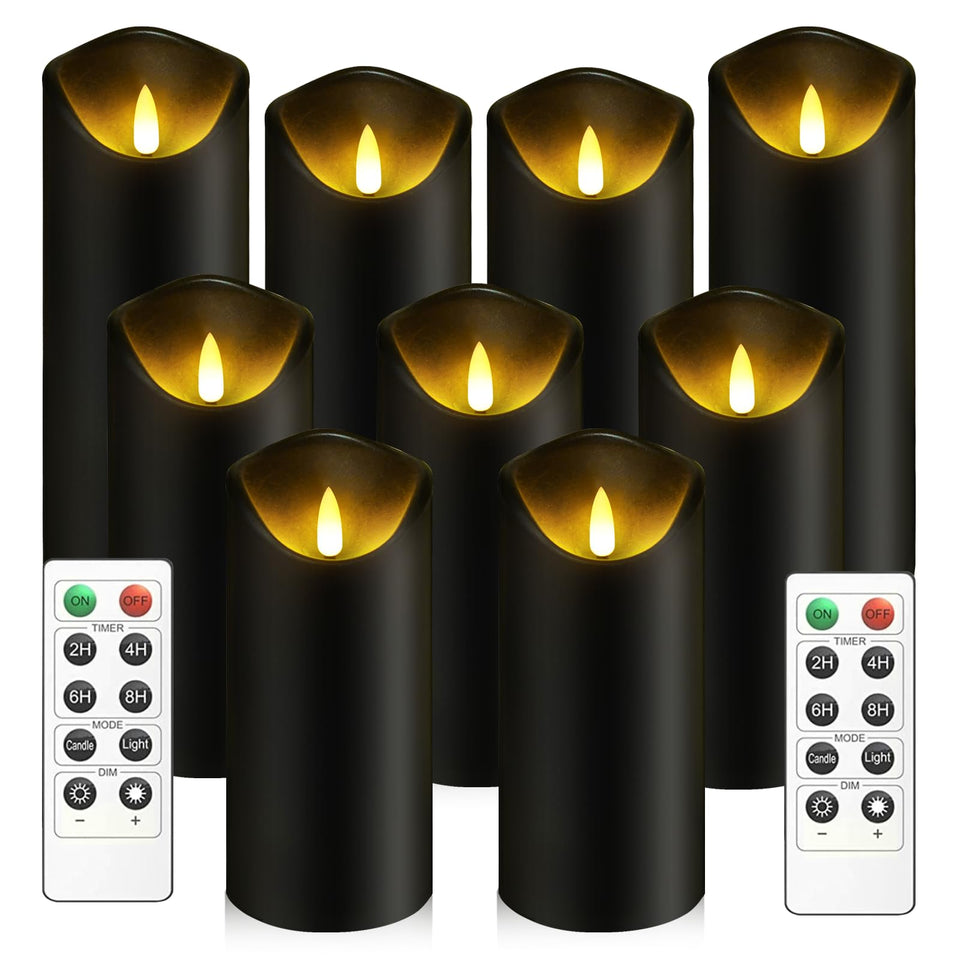 Kakoya flickering flameless candles create a lifelike glow for elegant table centerpieces.