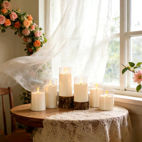 kakoya acrylic-shell flameless candle is durable and kid-friendly
