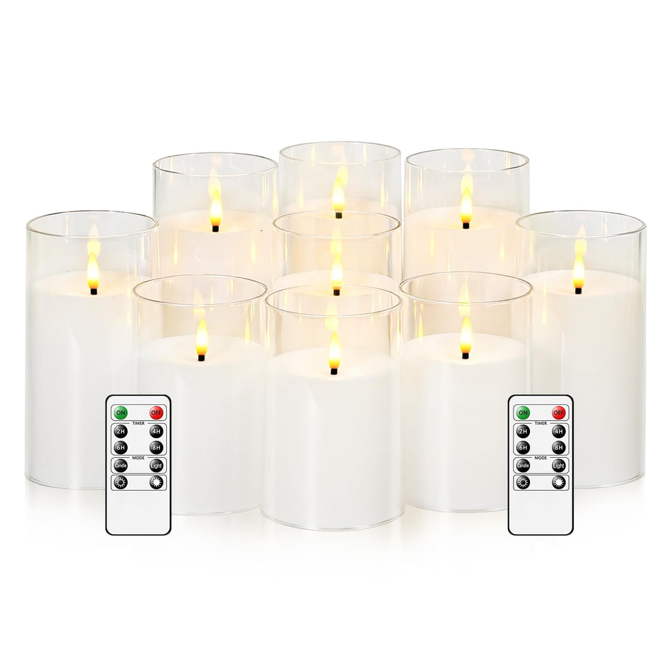kakoya flameless candles with remote control and timer for safe ambient lighting