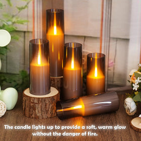 Kakoya LED candles with remote timer for hands-free control