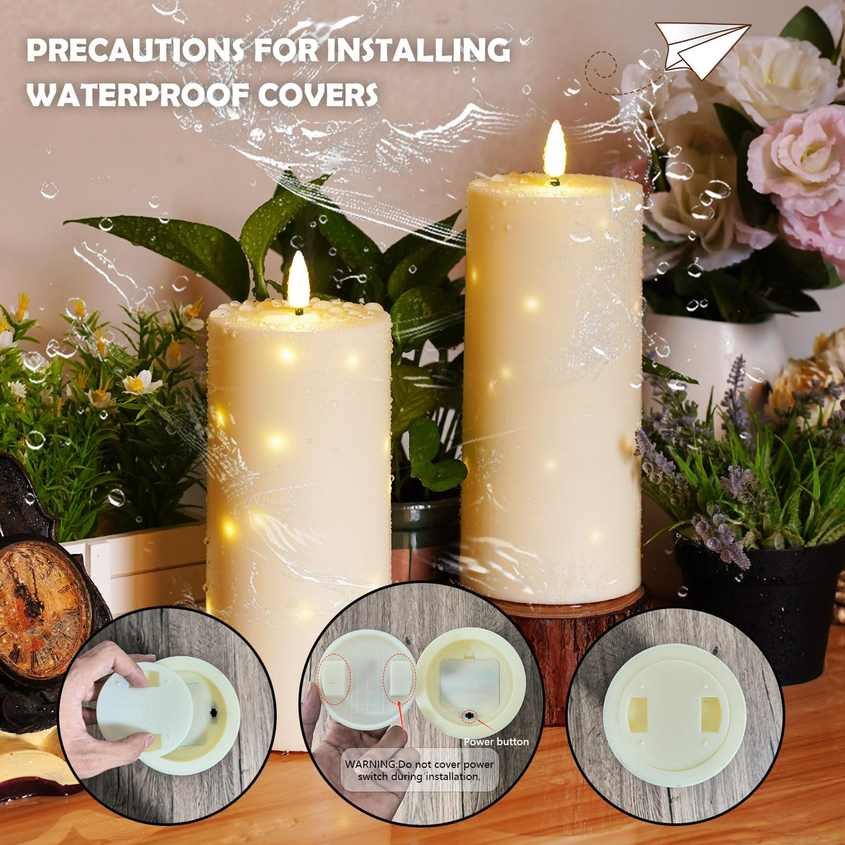 Kakoya remote with timer enables effortless, programmable candle glow.
