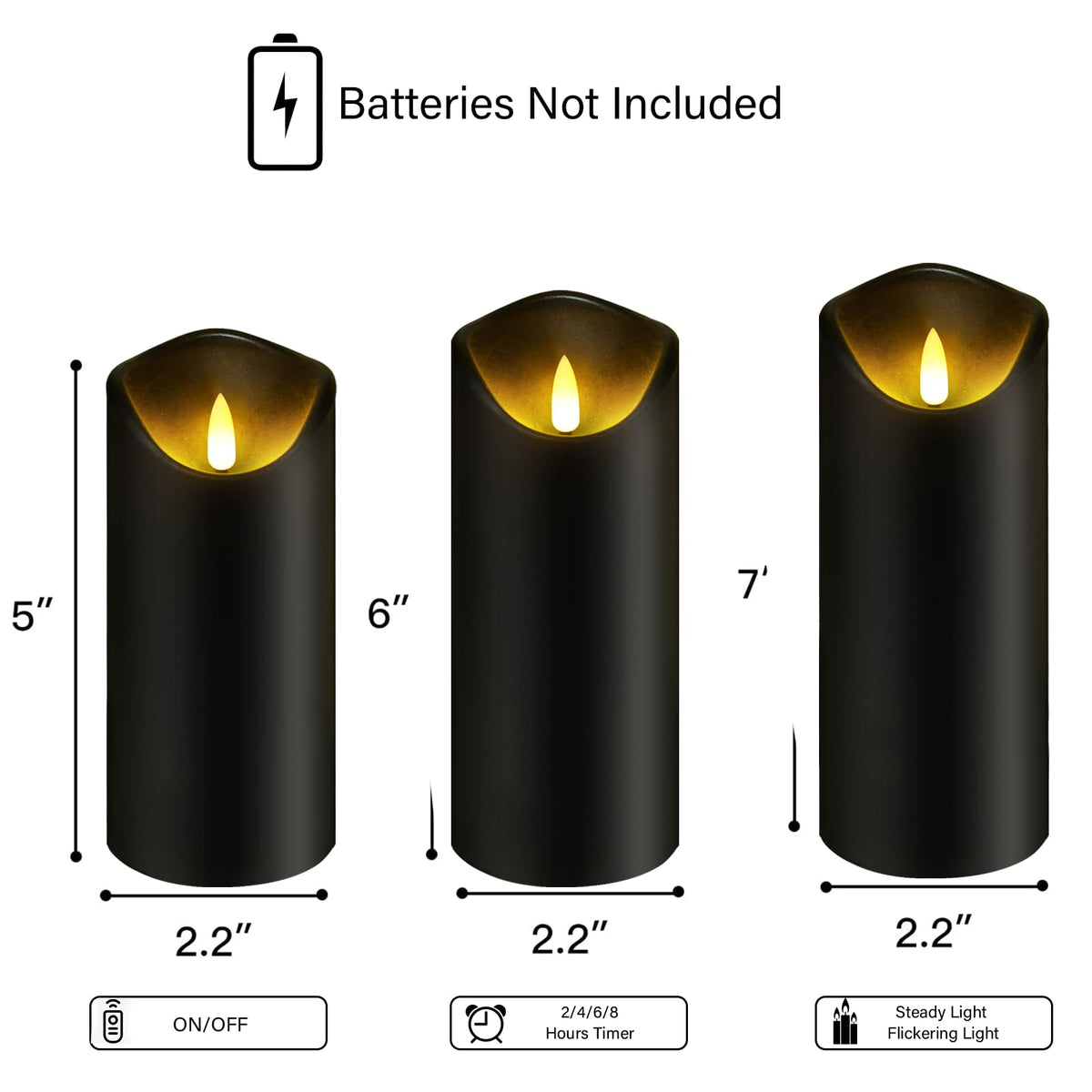 Kakoya battery-operated candles are kid- and pet-safe for peace of mind.