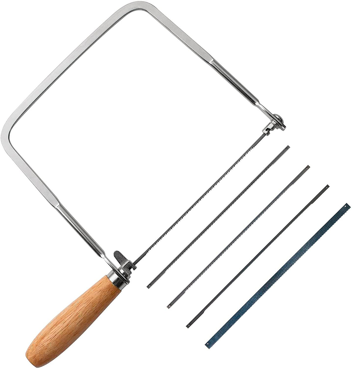 KAKURI Coping Saw frame with deep profile for precise curved cuts.