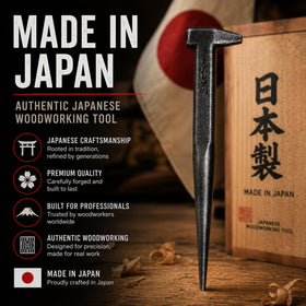 KAKURI double-headed nail punch enables precision in tight spots.
