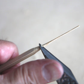 In-use shot marking wood and bamboo with precision