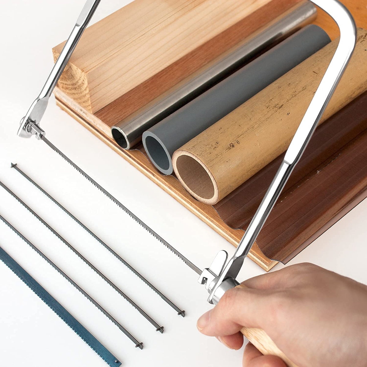 KAKURI blades hardened and tempered for lasting sharpness.