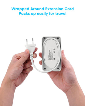 Kakyanill adapter showing USB ports for fast charging on the go.