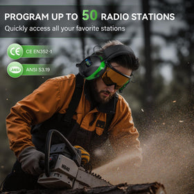 Kalence earmuffs with 30dB noise reduction for noisy environments