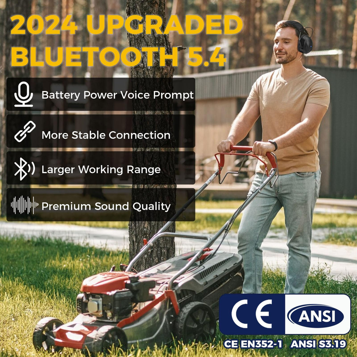 Kalence 3.5 mm AUX input lets you connect non‑bluetooth devices easily.