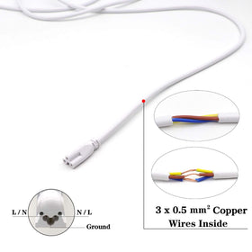 Kalina plug-and-play wire designed for easy LED tube setup and extension.