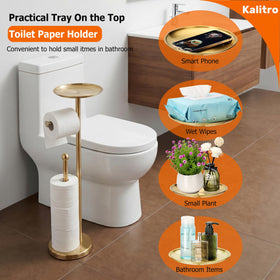Kalitro gold finish adds a sleek, contemporary touch to any bathroom décor.